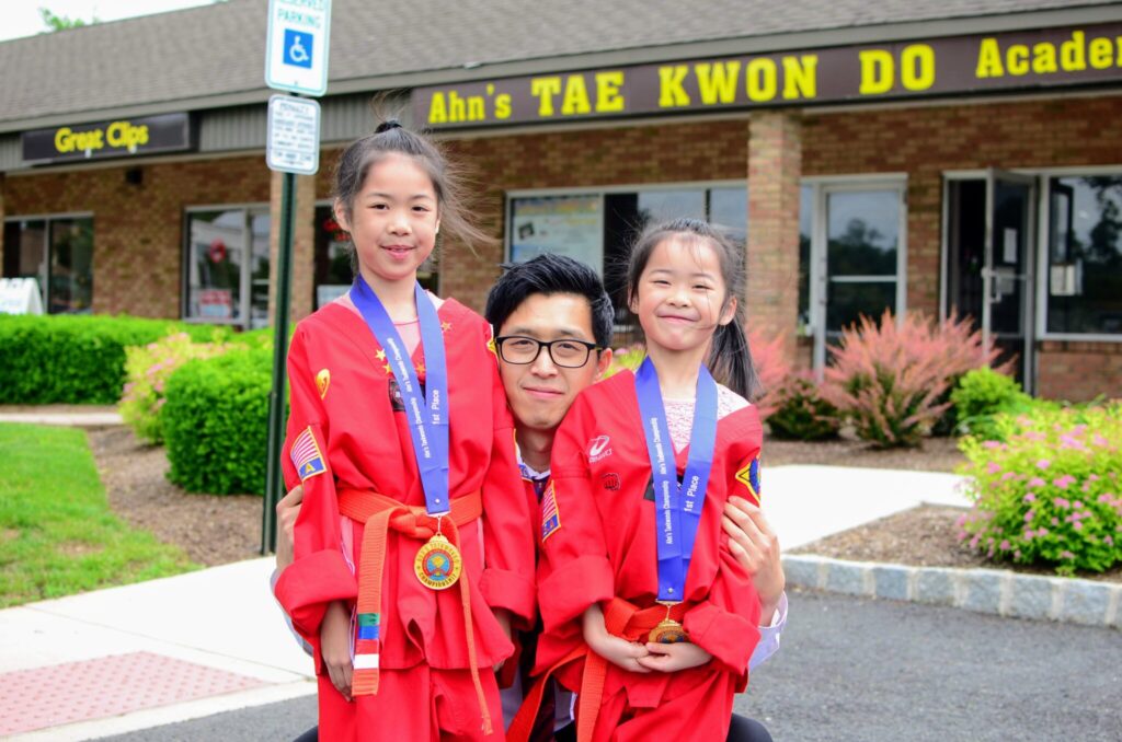 Student competing at a Taekwondo tournament
