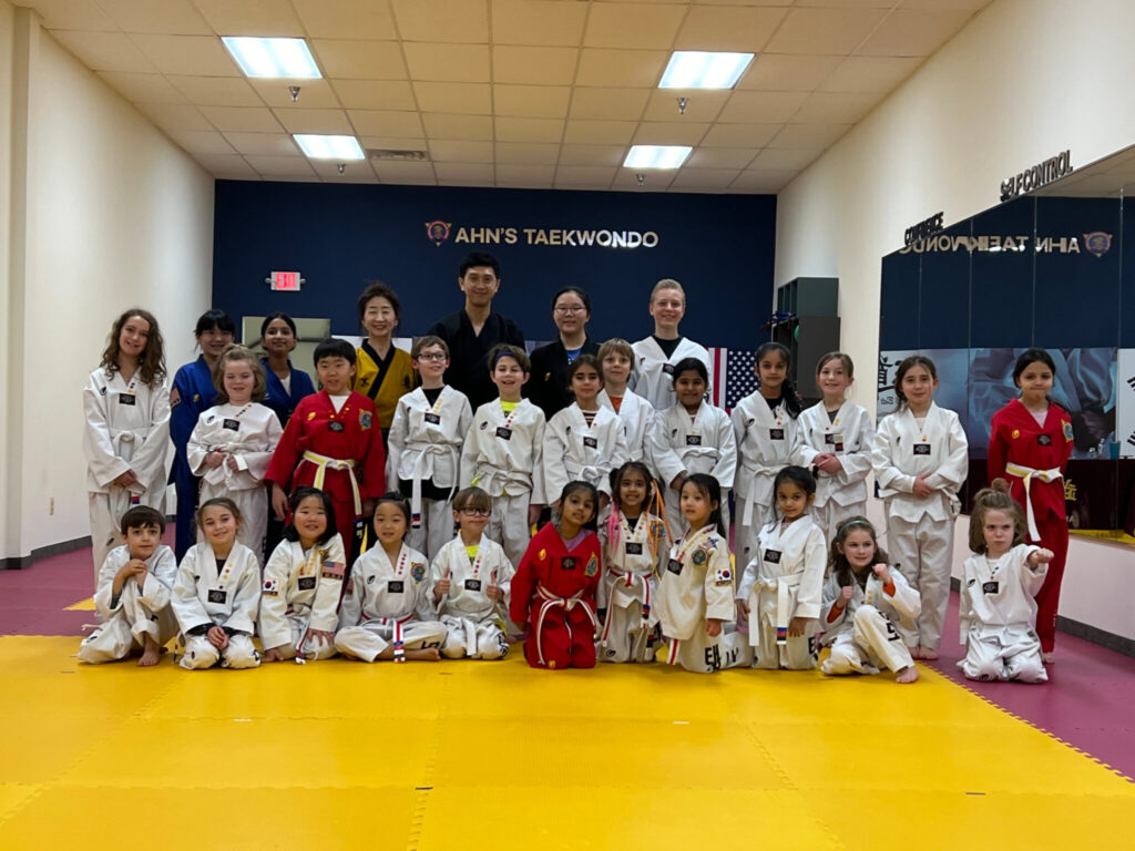 Training on the mats at Ahn's Taekwondo Lawrenceville