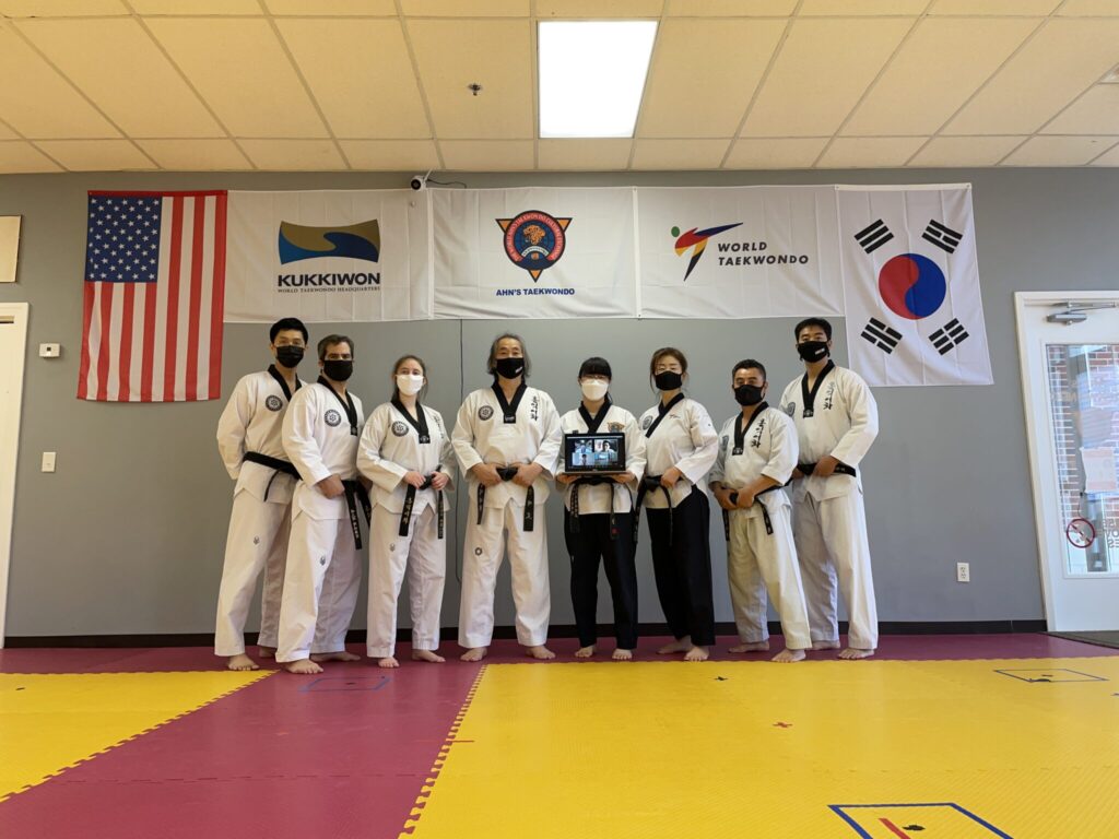Training on the mats at Ahn's Taekwondo Lawrenceville