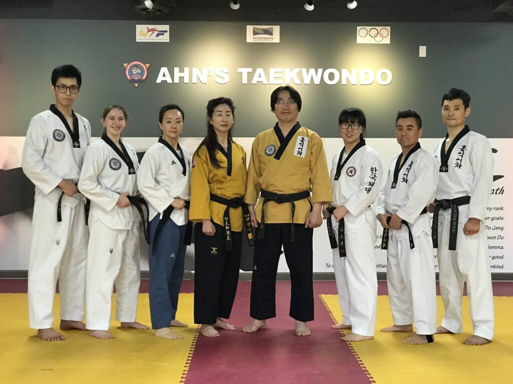 Training on the mats at Ahn's Taekwondo Lawrenceville