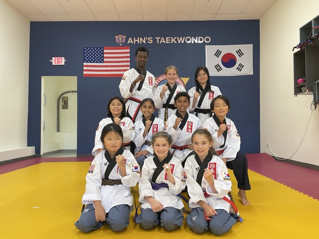Training on the mats at Ahn's Taekwondo Lawrenceville
