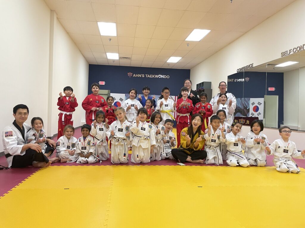 Training on the mats at Ahn's Taekwondo Lawrenceville