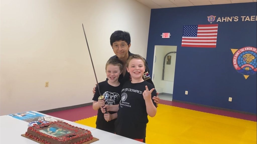 Students at an Ahn's Taekwondo school event