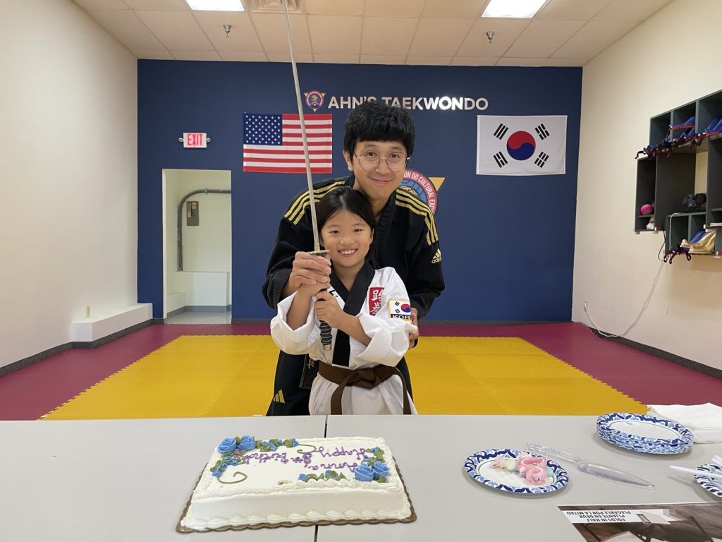 Students at an Ahn's Taekwondo school event