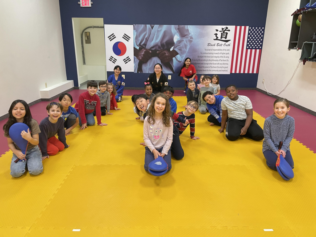 Students at an Ahn's Taekwondo school event