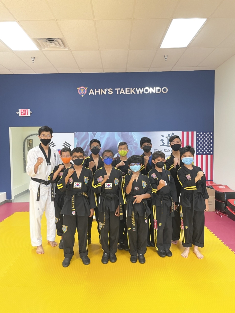 Students at an Ahn's Taekwondo school event