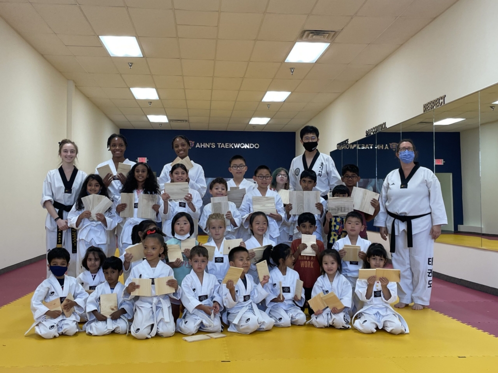 Students at an Ahn's Taekwondo school event