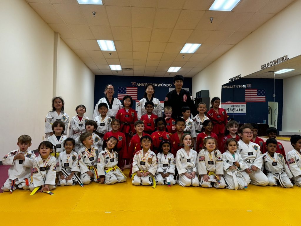 Training on the mats at Ahn's Taekwondo Lawrenceville