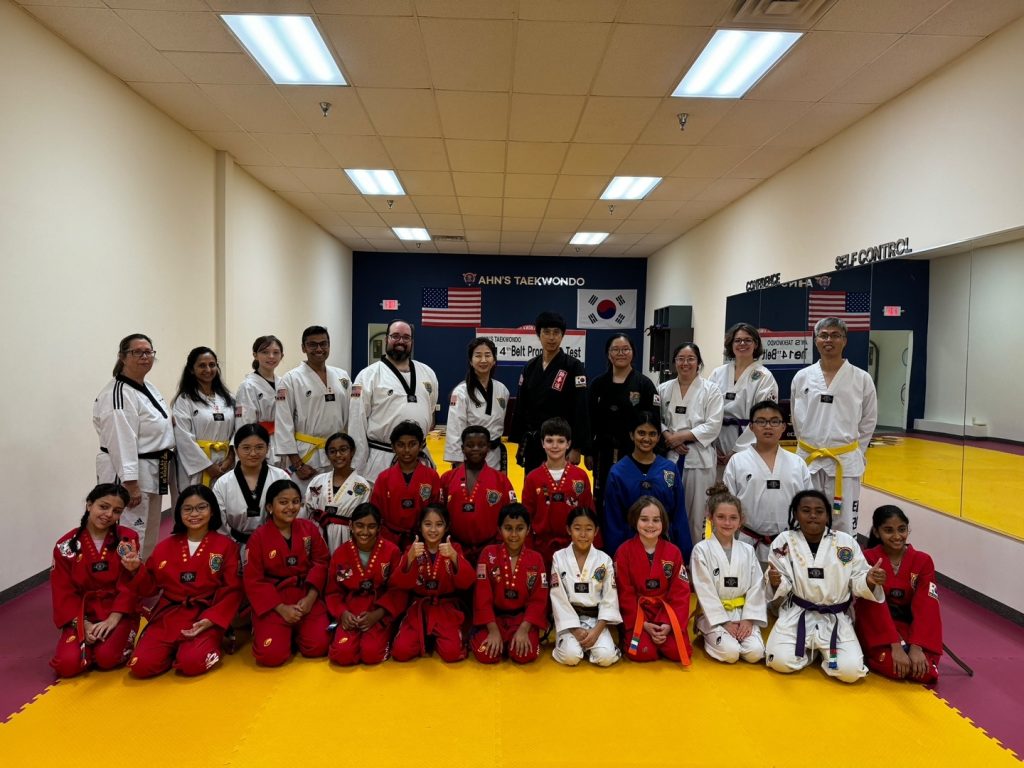 Training on the mats at Ahn's Taekwondo Lawrenceville